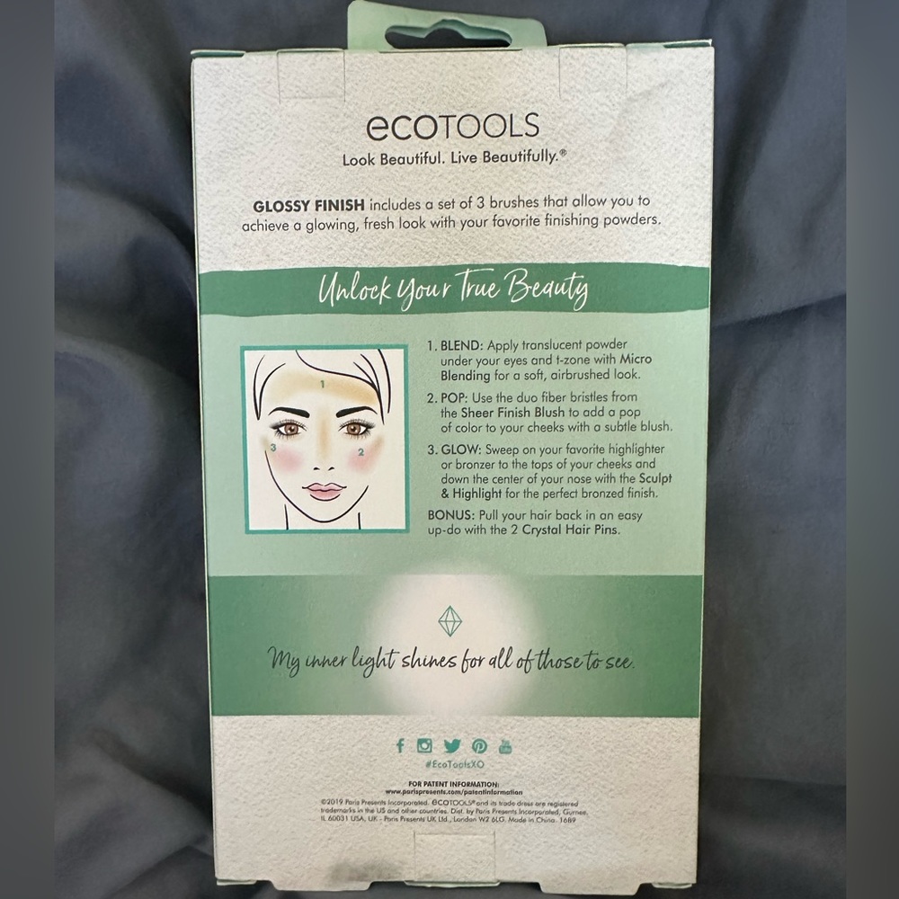 EcoTools Jade Infused Brush Set - Picture 2 of 4